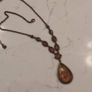 Topaz colored necklace